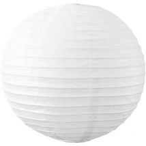 Lampion Boule Papier 30 cm Blanc - Lanterne Japonaise Papier - Lanterne Chinoise en Papier pour Mariage Baby Shower et autre Célébrations Champetre