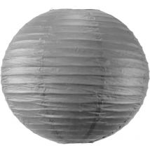 Boule papier 40cm Gris