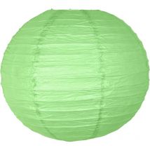 Boule Papier Vert Sauge 40cm - Lampion Papier en Papier de Riz - Lanterne Japonaise Vert Sauge pour Décoration de Mariage, Anniversaire, Fêtes