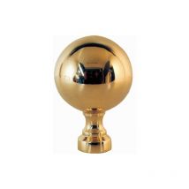 Deco Fer Forge - Boule pour rampe en laiton H75 Ø50 mm soit hauteur 7,5 cms et diamètre de la boule 5 cms