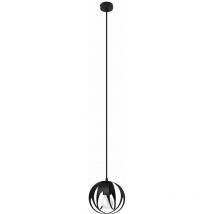 Etc-shop - Boule suspension lampes noires salle à manger suspension suspension ronde noir 1 flamme, métal, 1x E27, DxH 16x125 cm