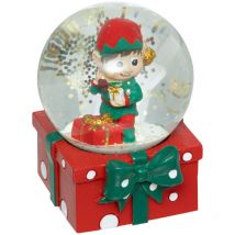 Boules à neige décoratives avec un elfe, 6,5 cm