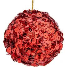 Boules de christmas ø 10 cm 6 pièces plastique rouge 10 x 10 x 10 x 10 cm