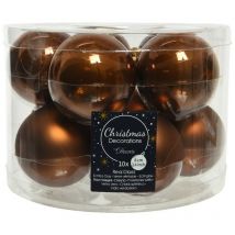 Boules de Noël à suspendre en verre 6 cm. Ensemble de 10