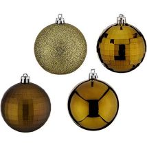 Boules De Noël - Vert - Ø 7 Cm - Pvc - Objets Décoratifs