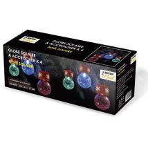 Boules de sapin de Noël solaires (lot de 4)