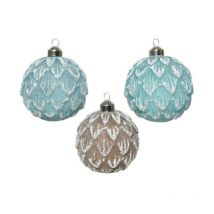 Boules en verre à suspendre dim 10 cm Pièce unique