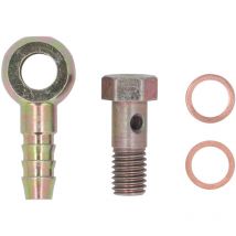 Boulon banjo d'eau turbo M10 x 1,5 mm à 3/8 po en acier inoxydable Kit de connecteur banjo de tuyau de conduite d'eau de turbocompresseur à bonne
