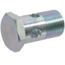 Boulon creux banjon filetage mâle bsp 3/8' din 7623 Raccord Fluide Hydrocarbure Hydraulique Essence Décharge Universel