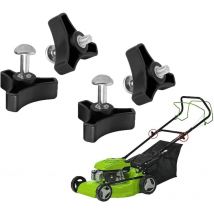 Boulon de Rechange pour Tondeuse à Gazon,4 PCS Tondeuse à Gazon Triangle Poignée Barre écrous et Vis Universel Poignée Tondeuse à Gazon en Plastique