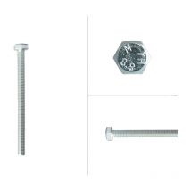Boulon hexagonal galvanisé M8 x 100 mm - 100 pièces