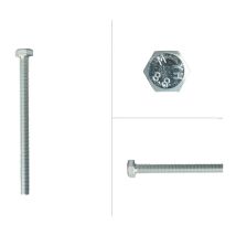 Boulon hexagonal galvanisé M8 x 110 mm - 100 pièces