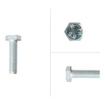 Boulon hexagonal galvanisé M8 x 20 mm - 200 pièces