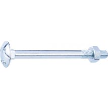 Boulon Japy Tête Ronde Collet Carré Acier Zingué - 6x70/18 - 50pces - Fixpro