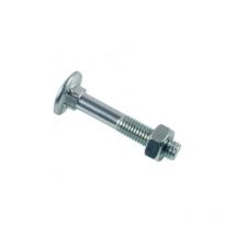 Boulon Lennie Tête ronde collet carré trcc - Zingué blanc - Ø12x100 - boite de 25 - BTRCC1210002B