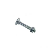 Boulon Lennie Tête ronde collet carré trcc - Zingué blanc - Ø16x250 - boite de 10 - BTRCC1625002B
