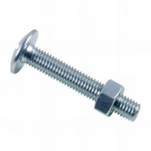D-work - Boulon poêlier tête ronde large fendue en croix 5 x 60 mm Zingué - Boite de 200 pcs - Fixtout BRL0506002B