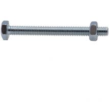 Boulon tête hexagonale Viswood finition zinguée Ø4 x 40 mm (lot de 14)