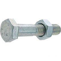 Boulon tête hexagonale Viswood finition zinguée Ø8 x 50 mm (lot de 10)