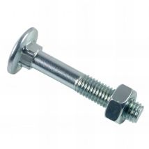 D-work - Boulon tête ronde collet carré 10 x 140 mm Zingué - Boite de 25 pcs - BTRCC1014002B