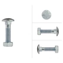 Boulon trcc galvanisé M10 x 45 mm - 100 pièces