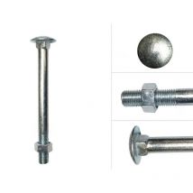 Wovar - Boulon trcc galvanisé M16 x 200 mm - 25 pièces