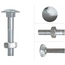 Boulon trcc galvanisé M6 x 40 mm - 200 pièces