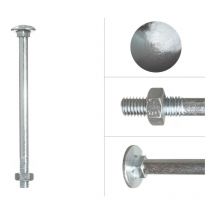 Boulon trcc galvanisé M8 x 130 mm - 100 pièces