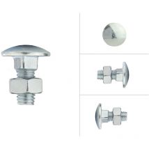 Boulon trcc galvanisé M8 x 20 mm - 200 pièces