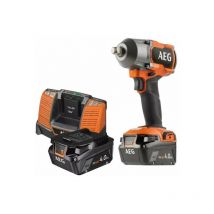 Boulonneuse à chocs AEG 18V Brushless 700 Nm - 2 batteries 4.0 Ah - 1 Chargeur - BSS18MTF12-402C