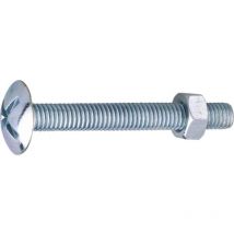 500 boulons poêlier 4 X 25mm zingué - Viswood