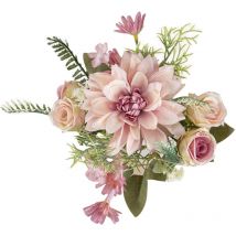 Bouquet de fleurs artificielles pour décoration de mariage, maison, mur, fausse fleur, idéal pour les fêtes, les bureaux, les magasins, les centres