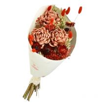 Naturalys - Bouquet de fleurs séchées Orange 50 cm