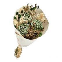 Bouquet de fleurs séchées Vert 50 cm