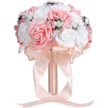 Bouquet de mariage artificiel Simulation mariée tenant une fleur décoration fournitures de mariage