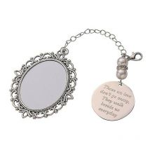 Bouquet de mariée Photo Charm Pendentif personnalisé Bouquet de mariage Mémoire Charme - Crea