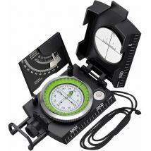 Treetalk - Boussole de randonnée militaire professionnelle boussole de visée en métal avec boussole de navigation d'odomètre (une pièce)