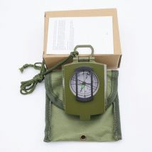 Boussole militaire – Boussole de navigation professionnelle avec étui de transport – Boussole de poche étanche pour la chasse, le camping, la