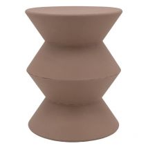 Bout de canapé en métal ZigZag