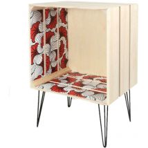 Bout de canapé ethnique Wax - l. 40 x h. 60 cm