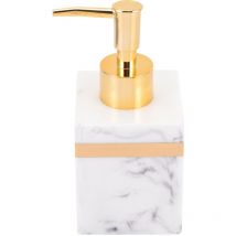 Feiyue - Bouteille à pression, contenants pour liquide, distributeur de savon pour les mains, liquide de lavage des mains, métal blanc, résine