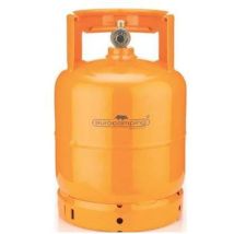 Bouteille de gaz 3 kg – Robinet et valve de sécurité – Couleur orange – EUROCAMPING