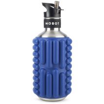 Bouteille De Sport - Mobot - Fonction 2 En 1 Rouleau De Massage - Bleu