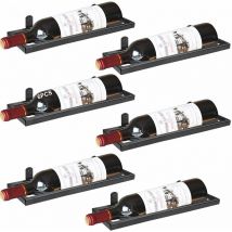 Bouteille de Vin Murale en Fer, Organisateur De Casier à Vin Suspendu en Métal, Wall Mounted Iron Wine Rack, Appliquer Au Support de Stockage pour