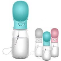 Bouteille d'eau Chien 550ml,Distributeur d'eau Portable Gourde Chien Chiot Chat Animaux Voyage Water Drink Bouteille-Blue