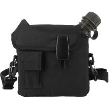 Bouteille d'eau d'extérieur 1,5 l Grande capacité Portable Bouteille d'eau de camping plate avec sac banane pour sports de plein air Randonnée