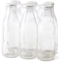 Bouteille en verre fraicheur 1 litre - 6 pièces Le Parfait
