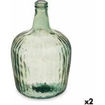Bouteille rayée décor champagne 22 x 37,5 x 22 cm (2 unités)