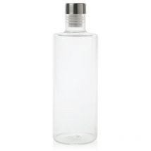 Bouteille ronde en verre avec bouchon inox à vis anti-goutte Ø8x29cm (capacité 1l)