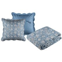 Boutis 260x240 Avec 2 Taies Et Sac Julianne Bleu